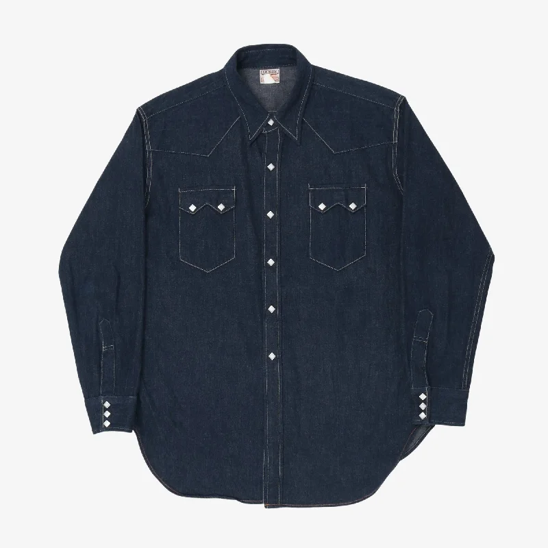 Denim Western Shirt Modern Men's 