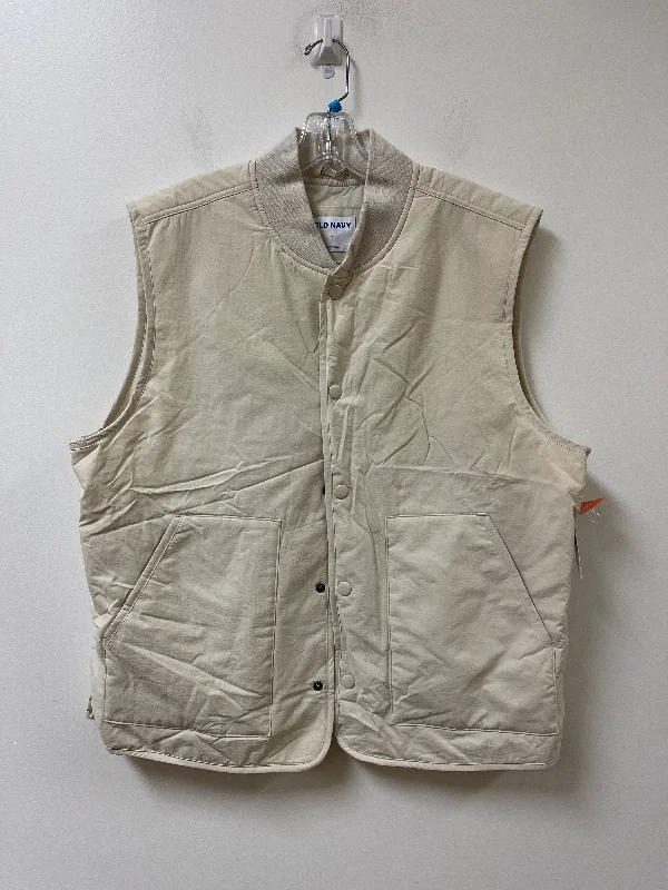 Vest Puffer & Quilted By Old Navy In Cream, Size: L Refined Men's Hand