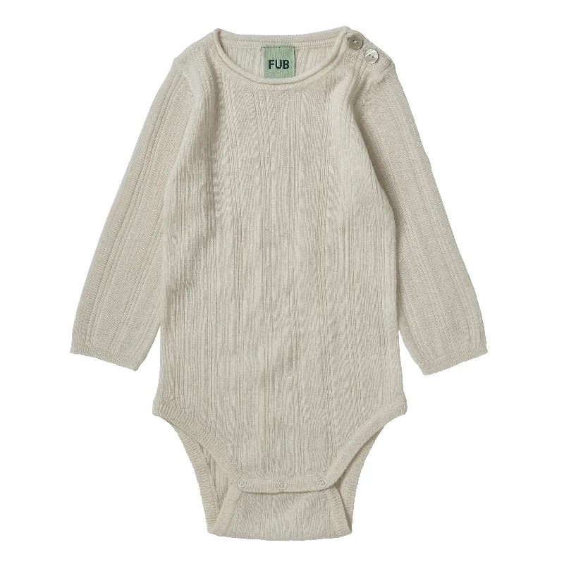 Fub Baby Rib Body Ecru AW24 Streetwear Style