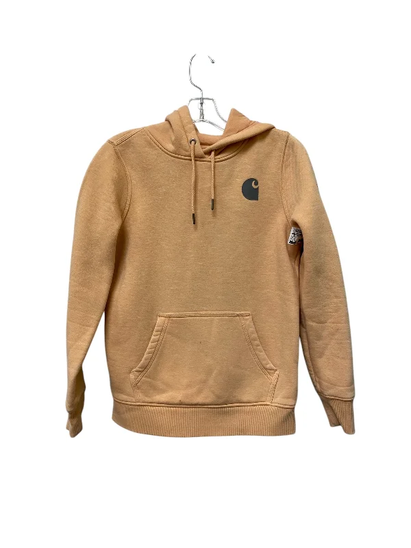 Sweatshirt Hoodie By Carhartt In Orange, Size: Xs Cool Men's Skate