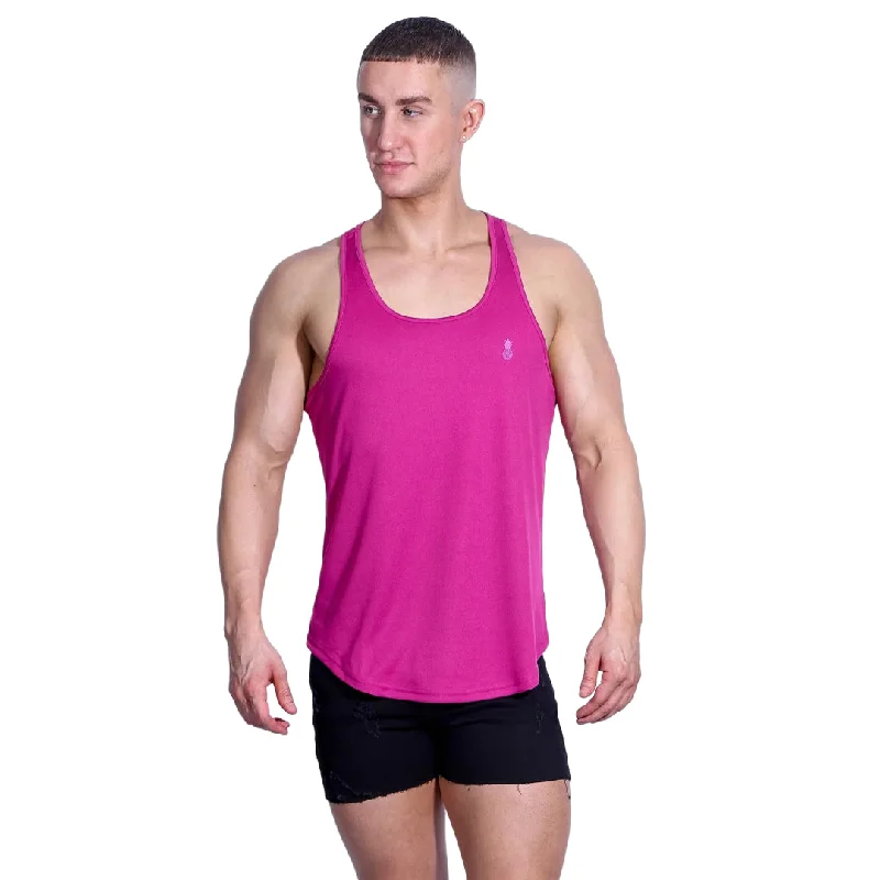 JJ Malibu Microfiber Dri-fit tank dark pink Casual Men's Japanese 