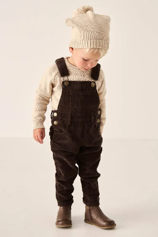 Jordie Cord Overall - Bear Monochromatic All