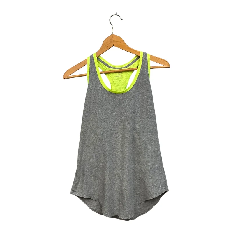 Athletic Tank Top By Danskin In Green & Grey, Size: M Earthy Men's Hemp