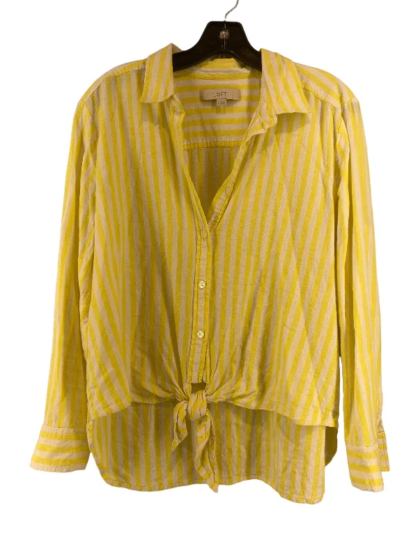 Yellow Top Long Sleeve Loft, Size L Refined Men's Hand