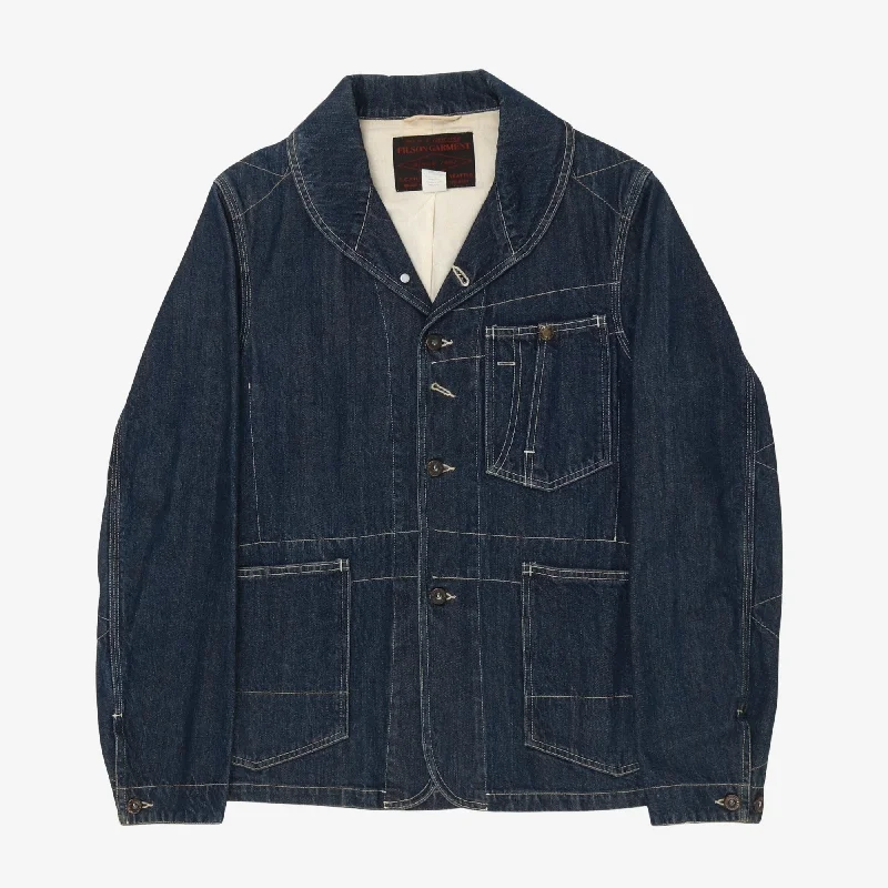 Black Label Denim Coverall Miner Jacket Organic