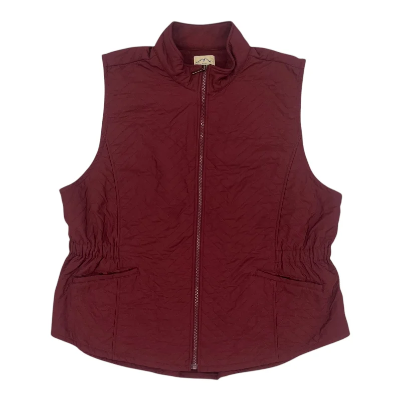 Vest Puffer & Quilted By Clothes Mentor In Red, Size:2X Modern Men's Tech