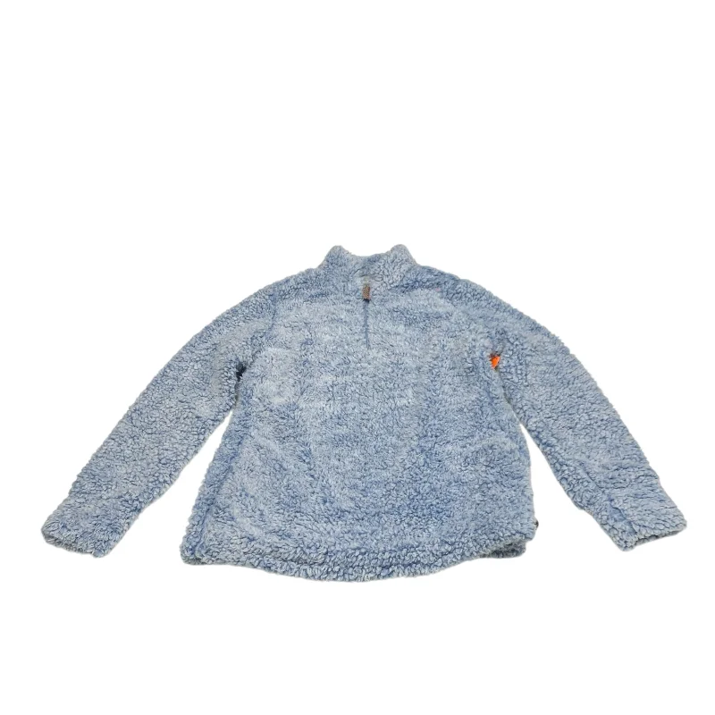 Sweatshirt Collar By Weatherproof In Blue, Size: S Vacation