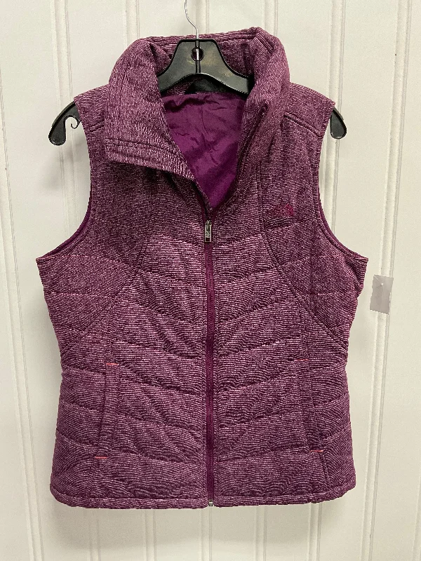 Vest Puffer & Quilted By The North Face In Purple, Size: L Relaxed Men's Beach