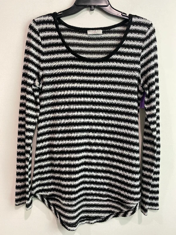 Black & White Top Long Sleeve Bobbie Brooks, Size L Classic Men's Pin