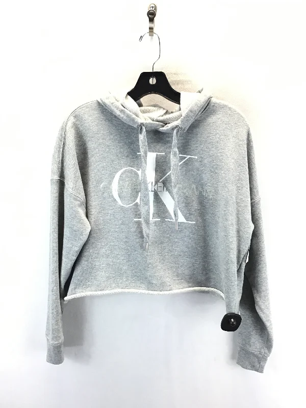 Sweatshirt Hoodie By Calvin Klein In Grey, Size: Xs Rugged Men's Outdoor 