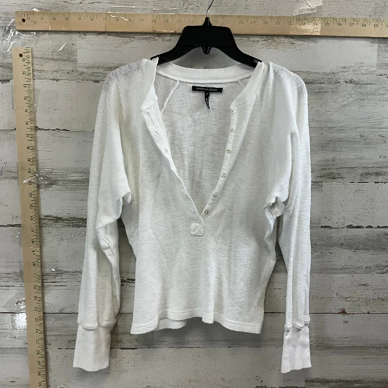 White Top Long Sleeve MARISSA WEBB, Size Xs Adventure