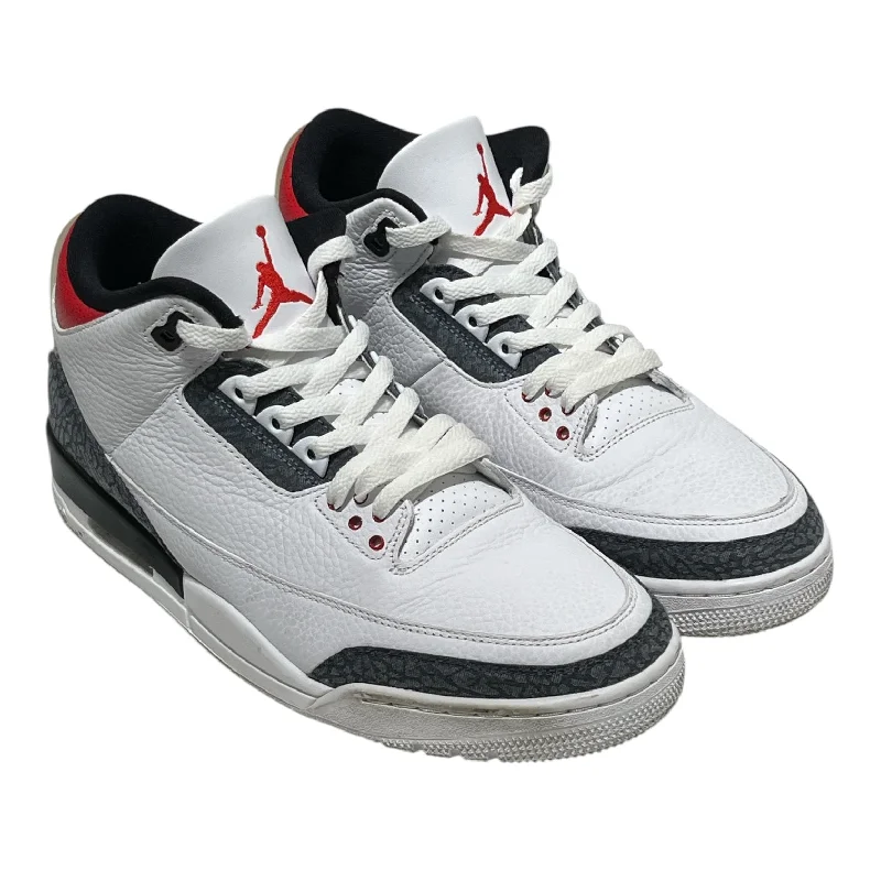 NIKE/AIR JORDAN 3 RETRO SE-T/Hi-Sneakers/US 11/Cotton/WHT/CZ6433-100 Casual Men's Short