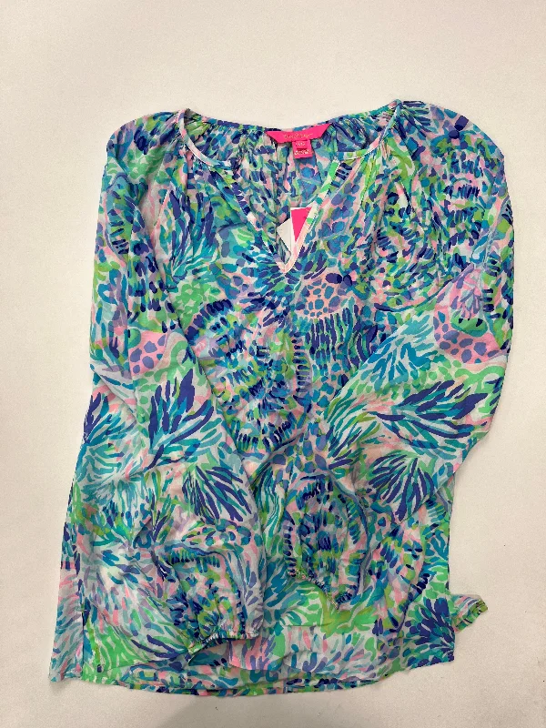 Blue Top Long Sleeve Lilly Pulitzer NWT, Size Xs Streetwear Style