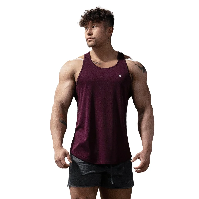 Jed North Microfiber Dri-fit tank dark purple Relaxed Men's Australian 