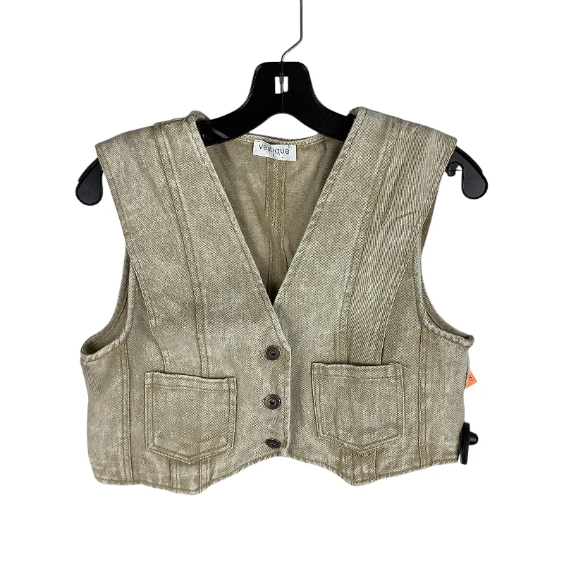 Vest Other By Vestique In Beige, Size: S Cool Men's Distressed