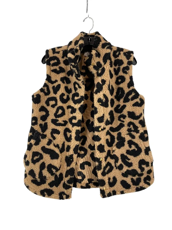 Vest Faux Fur & Sherpa By Mudpie In Animal Print, Size: S Bold Men's Statement