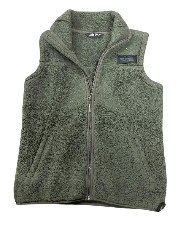 Vest Faux Fur & Sherpa By The North Face In Green, Size: S Monochromatic Office Style