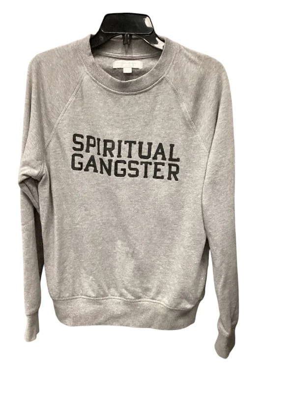 Sweatshirt Collar By Spiritual Gangster In Grey, Size: M Trendy Men's Bucket