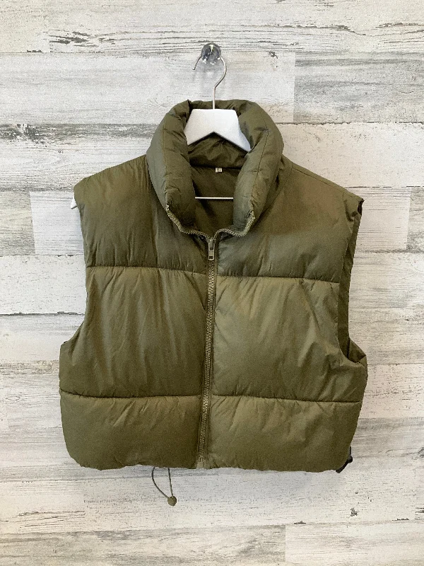 Vest Puffer & Quilted By Clothes Mentor In Green, Size: L Sporty Men's Tennis