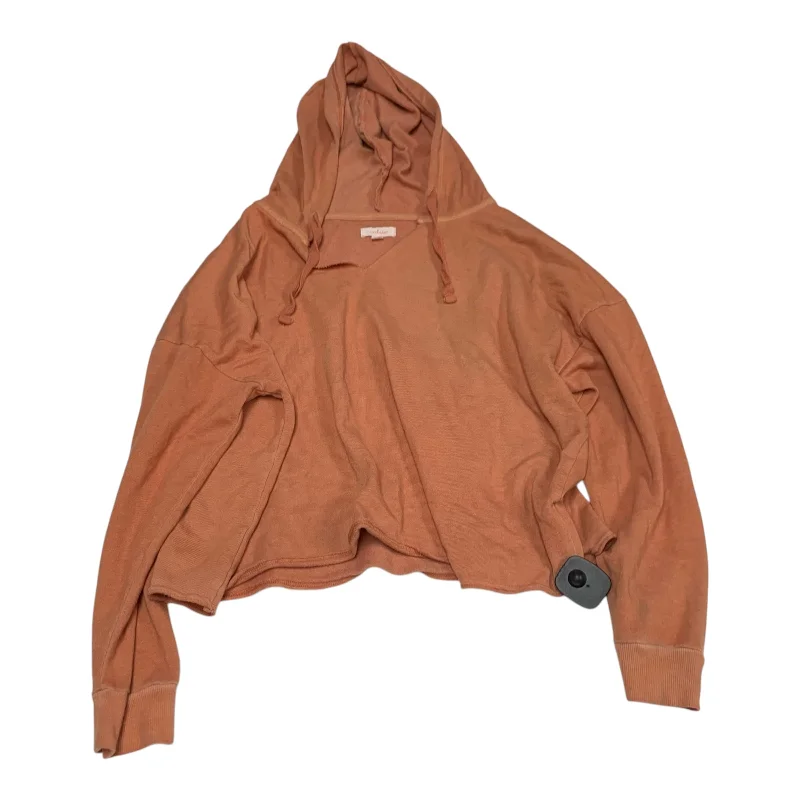 Sweatshirt Hoodie By Colsie In Orange, Size: L Elegant Men's Cashmere