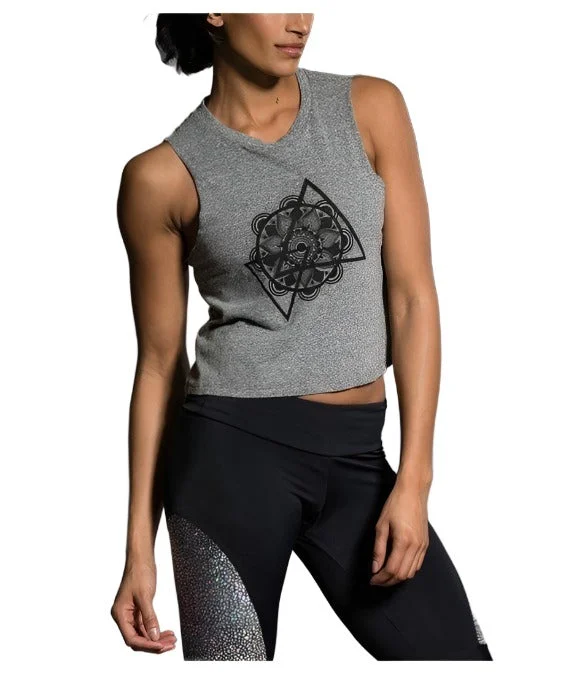 Onzie Hot Yoga Muscle Tank 3019  Mandala Grey Elegant Men's Formal 