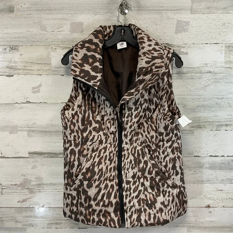 Vest Puffer & Quilted By Cabi In Animal Print, Size: S Modern Men's Tech