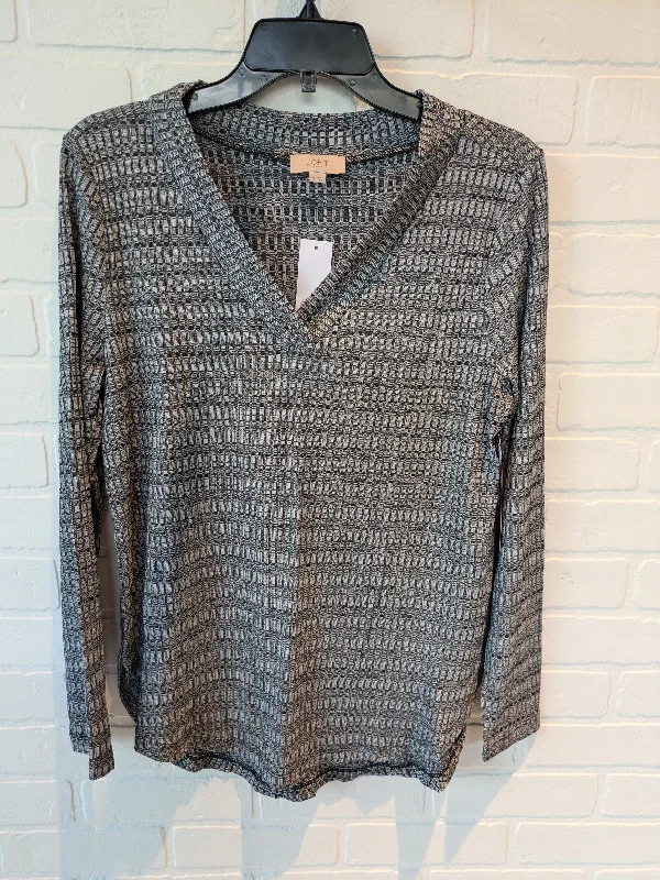 Grey Top Long Sleeve Loft, Size M Streetwear Style