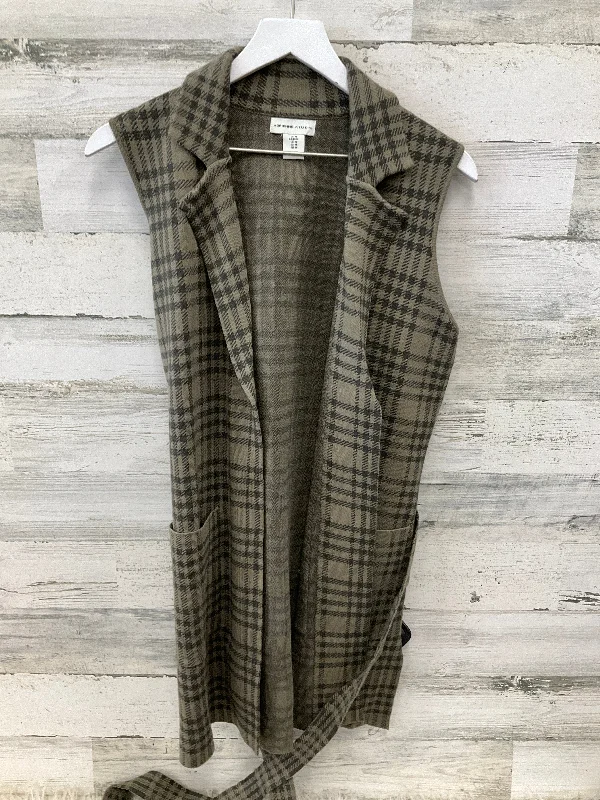 Vest Other By Adrienne Vittadini In Green, Size: M Elegant Men's Cashmere