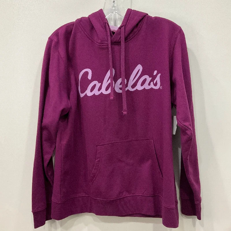 Sweatshirt Hoodie By Cabelas In Purple, Size: M Minimalist Men's Casual 