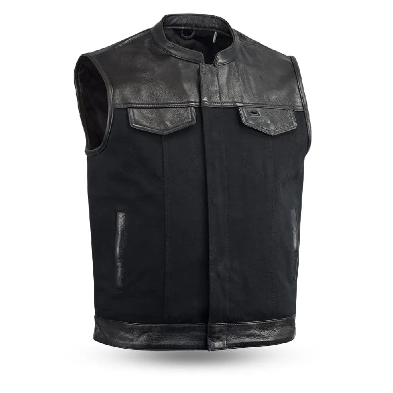 Eagle Leather Half Leather Half Canvas Vest Casual Men's Japanese 