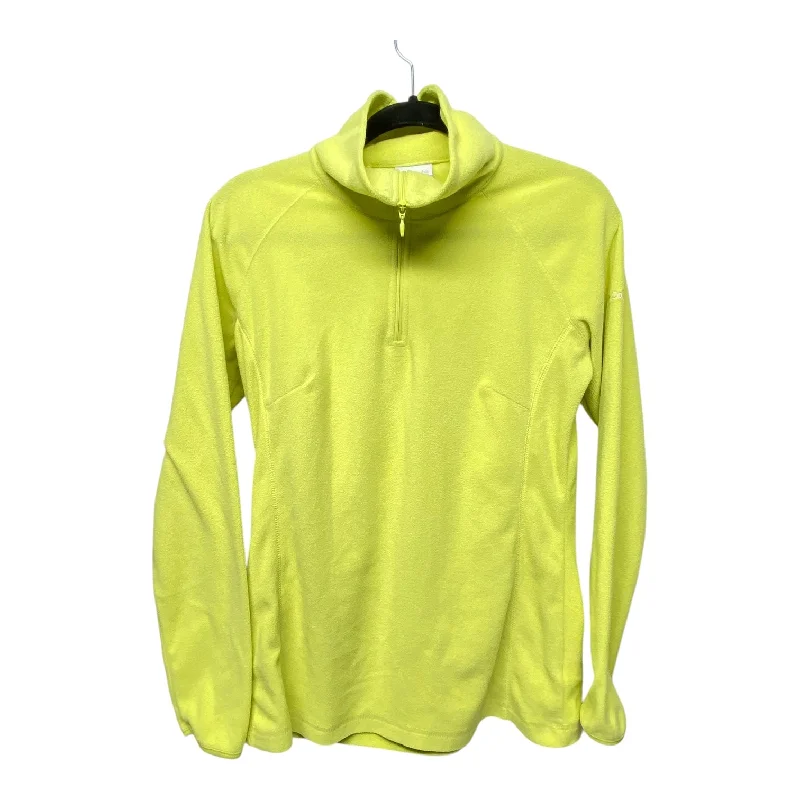 Athletic Sweatshirt Collar By Columbia In Chartreuse, Size: M Adventure