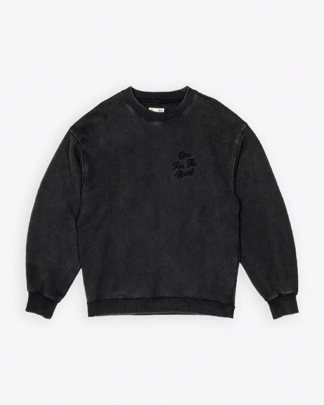 Detroit Sweater Basic Fleece Black Refined Men's Hand