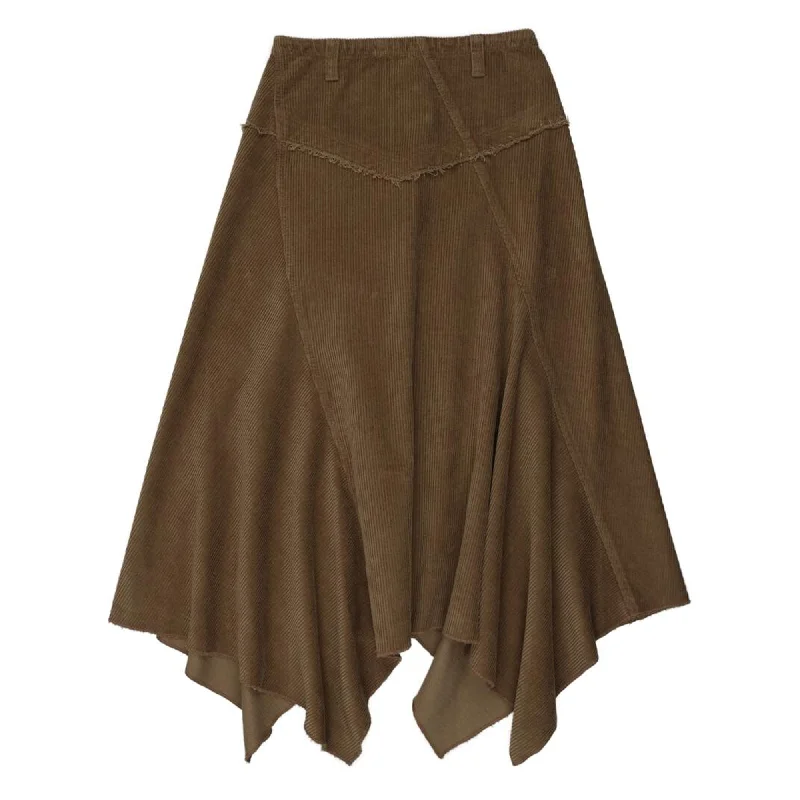 Coco Blanc Corduroy Skirt Camel Trendy Men's Scandinavian