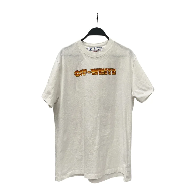 OFF-WHITE/T-Shirt/XXS/Cotton/WHT/Graphic/Metal Arrow tee Cclassic Men's Tweed