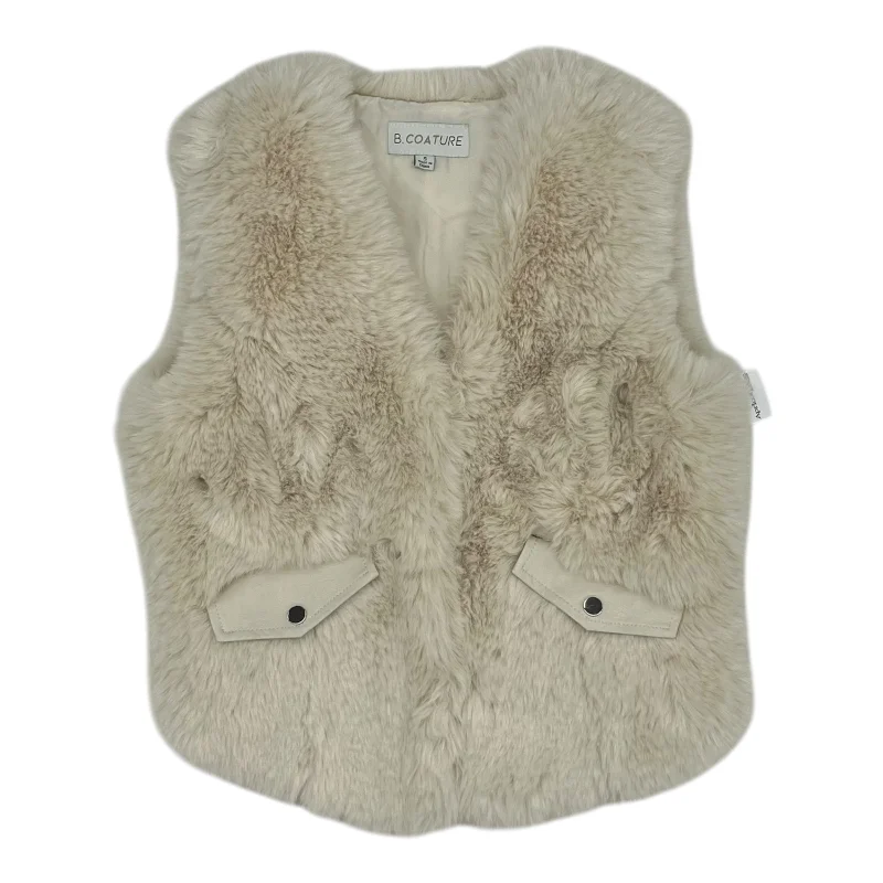 Vest Faux Fur & Sherpa By Clothes Mentor In Cream, Size:S Artistic Men's Avant