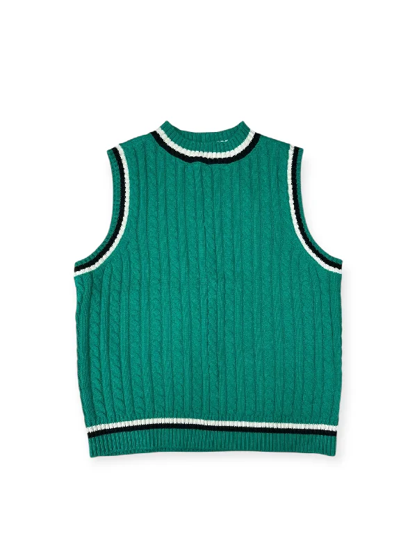 Vest Sweater By Bp In Teal, Size: M Relaxed Men's Australian 