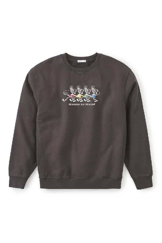 BOYS HERMANOS EMBROIDERED CREWNECK Elegant Men's Cashmere