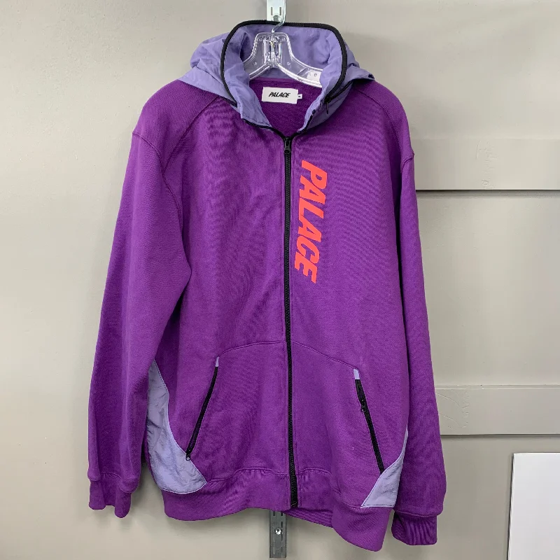 Sweatshirt Hoodie By Palace In Purple, Size: Xl Laid