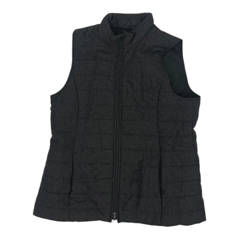 Vest Puffer & Quilted By J. Jill In Grey, Size:M Stylish Men's Tropical 