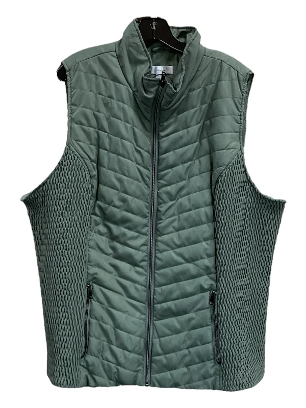 Vest Other By Cj Banks In Green, Size: 3x Refined Men's Velvet