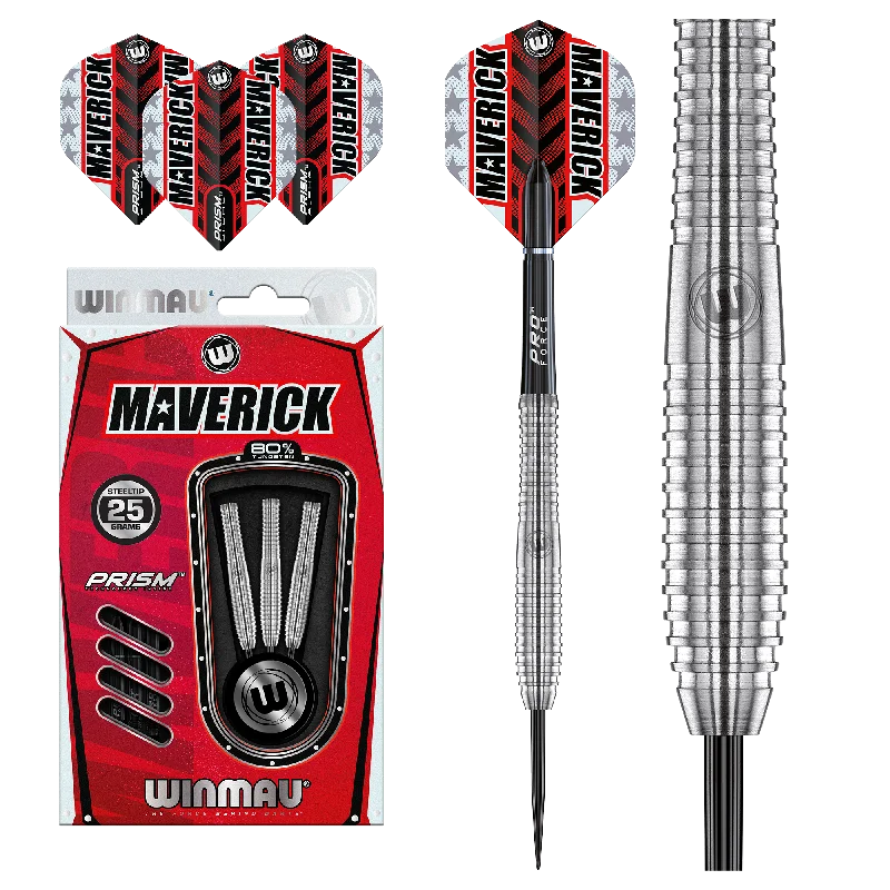 Winmau Maverick 80% Tungsten Alloy Steeltip Darts Confident Men's High