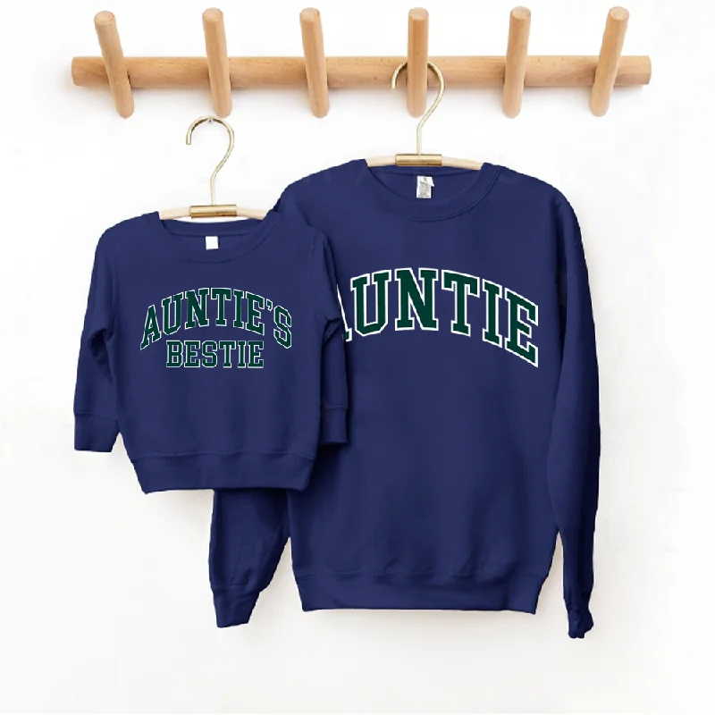 Auntie & Auntie's Bestie Essential Varsity Matching Sweatshirts Street