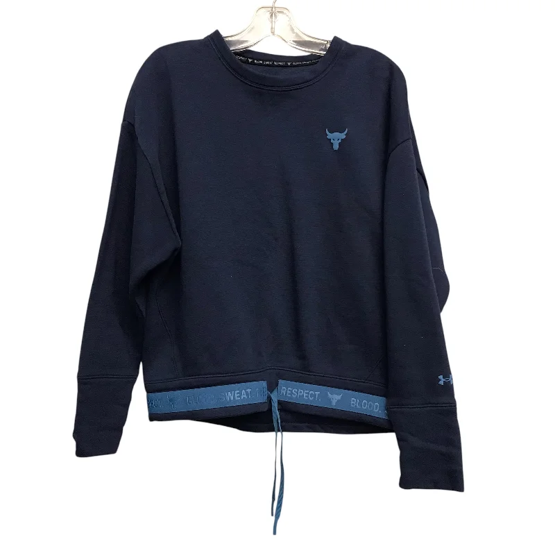 Athletic Sweatshirt Crewneck By Under Armour In Blue, Size:M Earthy Men's Hemp