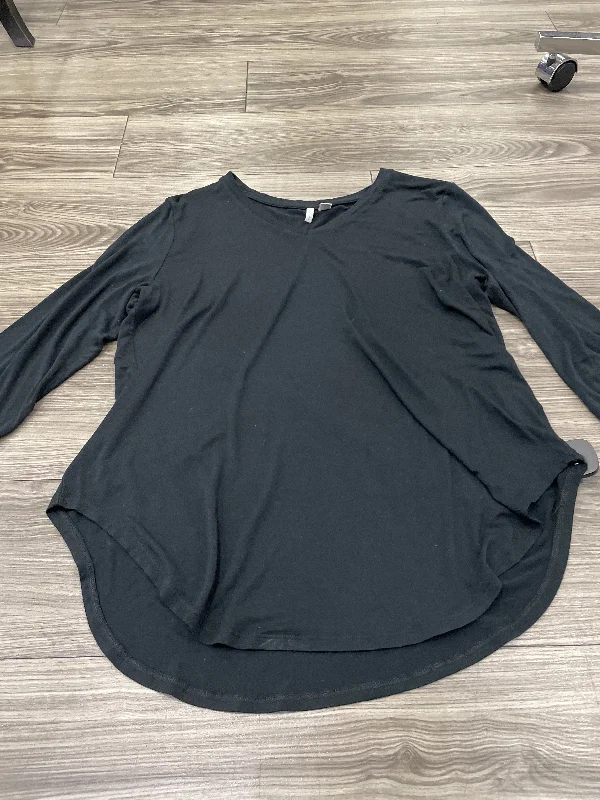 Black Top Long Sleeve Cato, Size L British Gentleman Style