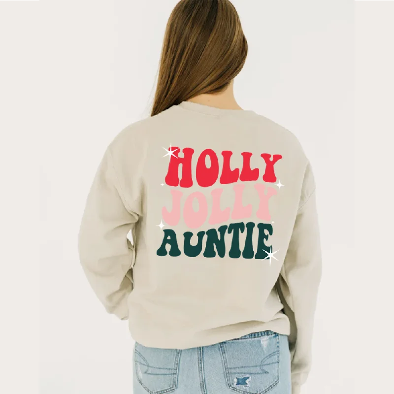 Holly Jolly Auntie Sand Sweatshirt Cclassic Men's Tweed