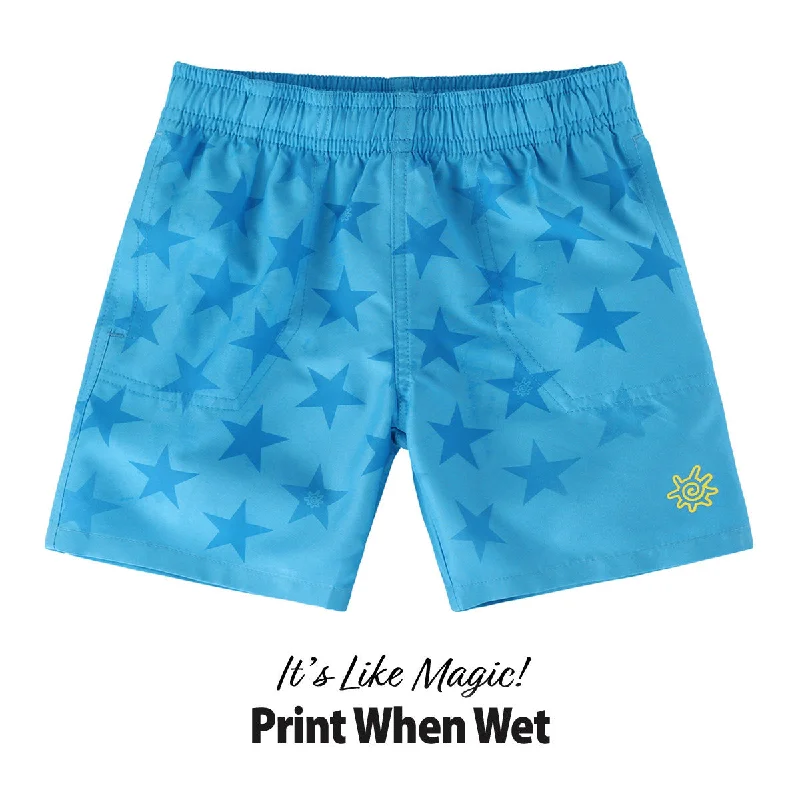 Boy's Magic Beach Shorts Modern Men's Geometric