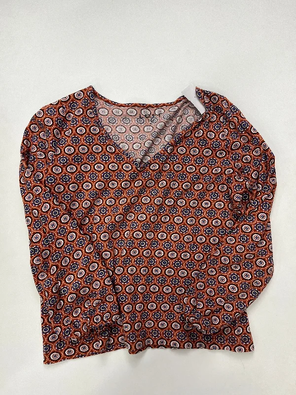 Rust Top Long Sleeve Loft, Size M Sporty Men's Athleisure 