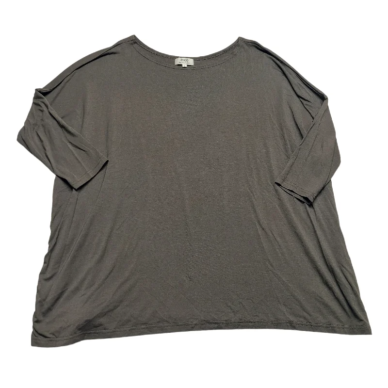 Grey Top Long Sleeve Piko, Size S Earthy Men's Sustainable 