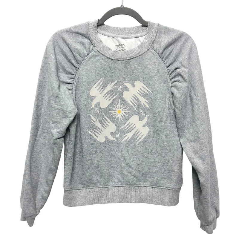 Sweatshirt Crewneck By Anthropologie In Grey, Size:Xs Trendy Men's Bucket