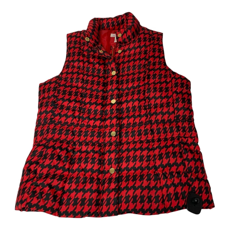 Vest Puffer & Quilted By Madison In Black & Red, Size: M Adventure